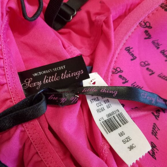 NWT Victoria's Secret Sexy Litter Things Lingerie Pink Size 36C - Picture 7 of 10